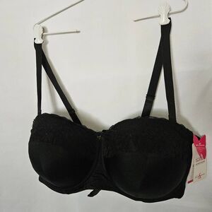 Ashley Stewart The Butterfly Convertible Bra in‎ Black NWT sz 44DD
